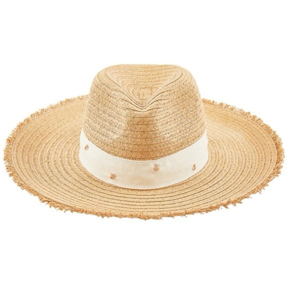 Kensie Tan and Cream Sun Hat
